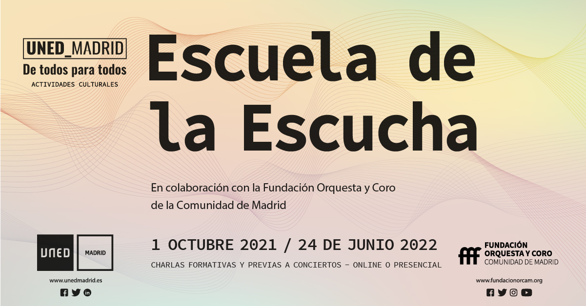 Imagen del cartel de la Escuela de la Escucha 21-22